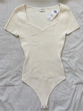 V-Neck Sweater Bodysuit